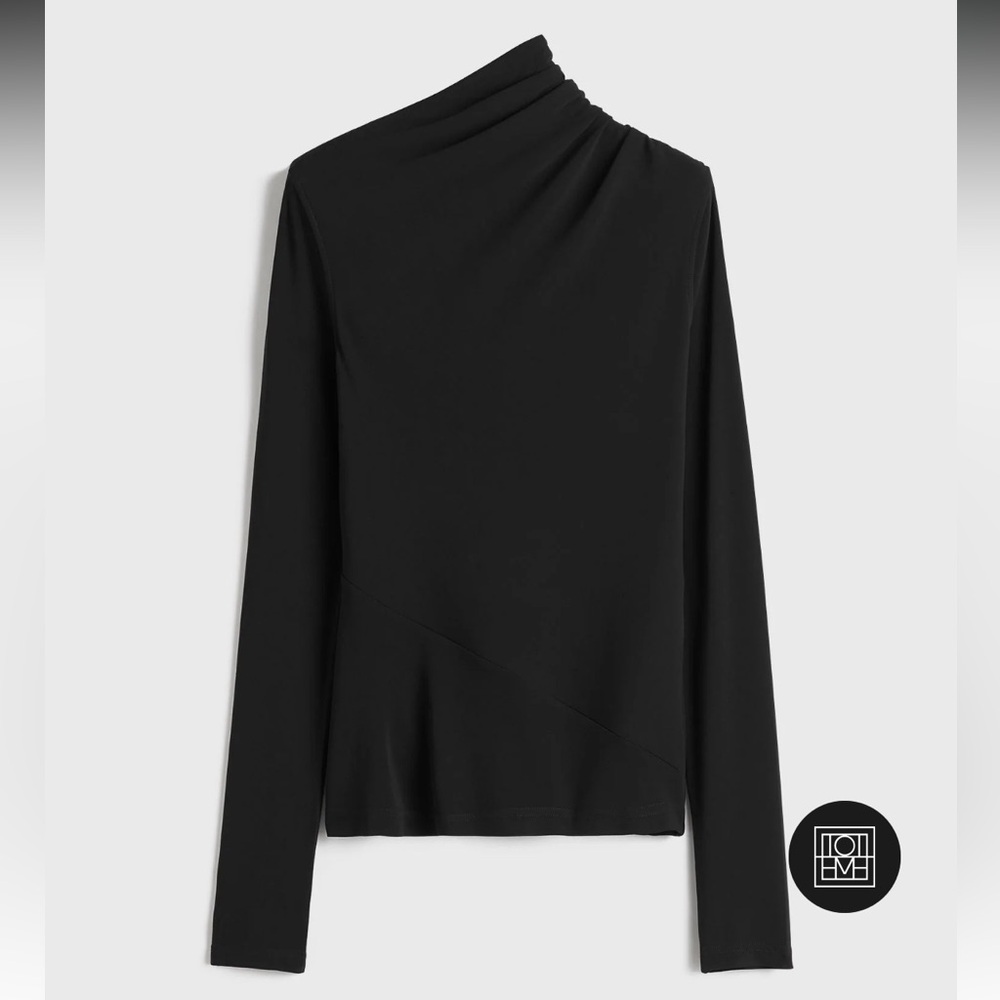 TOTEME draped jersey top NWT